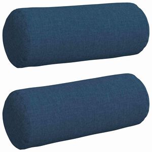 vidaXL Pol&scaron;t&aacute;ře 2 ks textil Modr&aacute; &Oslash; 15 x 40 cm