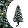 vidaXL Uměl&yacute; v&aacute;nočn&iacute; stromeček Zelen&aacute; 150 cm PVC, ocel a plast