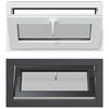 vidaXL Okeno do suter&eacute;nu RISOR 80 x 40 cm PVC a sklo Antracitov&aacute;