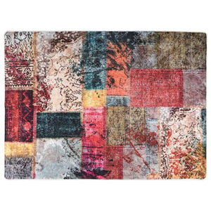 vidaXL Koberec prateln&yacute; patchwork 120x180 cm v&iacute;cebarevn&yacute;