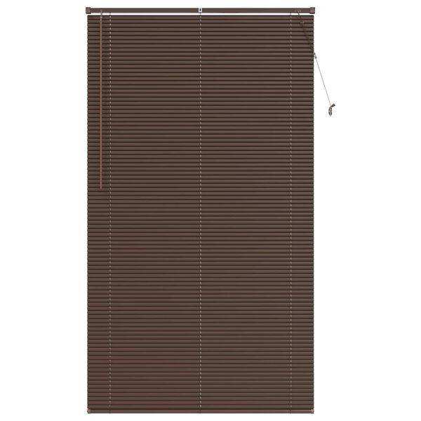vidaXL Venet &scaron;koln&iacute; žaluzie Tmavě hněd&aacute; s vzorem 213 x 120 cm PVC