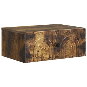 vidaXL N&aacute;stěnn&yacute; nočn&iacute; stolek Kouřov&yacute; dub 49 x 34,5 x 20 cm