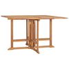 vidaXL Skl&aacute;dac&iacute; zahradn&iacute; j&iacute;deln&iacute; stůl 110 x 110 x 75 cm masivn&iacute; teak
