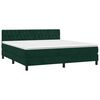 vidaXL Box spring postel s matrac&iacute; tmavě zelen&aacute; 180x200 cm samet