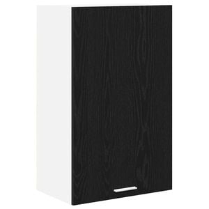 vidaXL Z&aacute;věsn&aacute; skř&iacute;ňka s &uacute;loži&scaron;těm Čern&yacute; dub a b&iacute;l&aacute; 50 x 31 x 80 cm
