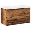 vidaXL Skř&iacute;ňka se z&aacute;pustn&yacute;m umyvadlem old wood