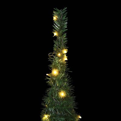 vidaXL Pop-up umělý vánoční stromek s LED osvětlením zelený 150 cm