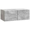 vidaXL N&aacute;stěnn&aacute; TV skř&iacute;ň 59,5 x 31 cm Betonově &scaron;ed&aacute; Kompozitn&iacute; dřevo