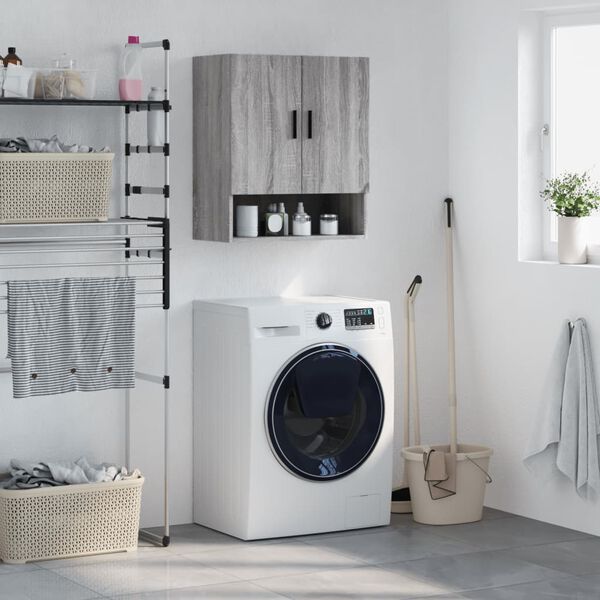 vidaXL Nástěnná skříňka šedá sonoma 60 x 31 x 70 cm kompozitní dřevo