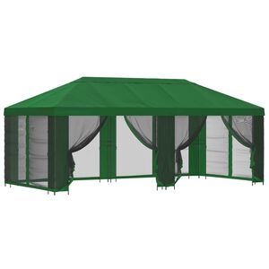 vidaXL Zahradn&iacute; alt&aacute;n se stěnami 6 x 3 m Zelen&aacute; Polyester a ocel