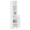 vidaXL Skříň highboard bílá 34,5 x 34 x 180 cm kompozitní dřevo