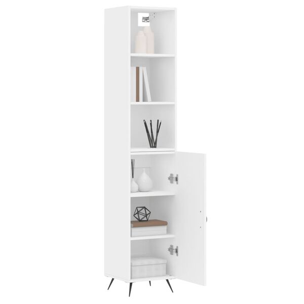 vidaXL Skříň highboard bílá 34,5 x 34 x 180 cm kompozitní dřevo