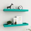 vidaXL N&aacute;stěnn&eacute; police Loggia 2 ks modr&eacute; 60 x 15 x 4 cm MDF