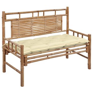 vidaXL Zahradn&iacute; lavice s podu&scaron;kou 120 cm bambus
