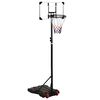 vidaXL Basketbalov&yacute; ko&scaron; s průhlednou deskou 216 x 250 cm polykarbon&aacute;t
