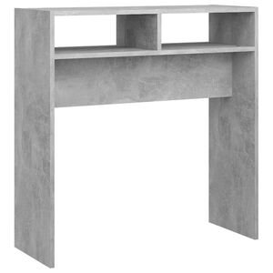vidaXL Konzolov&yacute; stolek betonově &scaron;ed&yacute; 78 x 30 x 80 cm kompozitn&iacute; dřevo