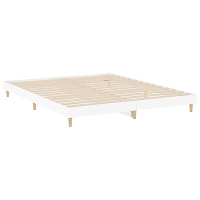 vidaXL Rám postele bílý 120 x 200 cm kompozitní dřevo