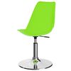 vidaXL Otočn&eacute; j&iacute;deln&iacute; židle 2 ks zelen&eacute; uměl&aacute; kůže