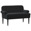 vidaXL Pohovka s knofl&iacute;kov&yacute;m pro&scaron;&iacute;v&aacute;n&iacute;m Čern&aacute; 120 x 66 x 78 cm Samet