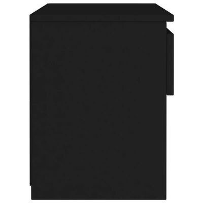 vidaXL Noční stolek černý 40 x 30 x 39 cm dřevotříska