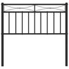 vidaXL Kovové čelo postele černé 90 cm