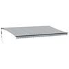 vidaXL Automatick&aacute; zatahovac&iacute; mark&yacute;za s LED antracit a b&iacute;l&aacute; 600x350 cm