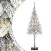 vidaXL V&aacute;nočn&iacute; stromeček s 300 LED diodami B&iacute;l&aacute; 180 cm PE a Ocel
