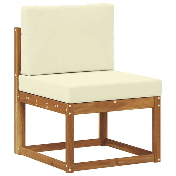 vidaXL Venkovn&iacute; pohovkov&aacute; souprava 7 pcs Přirozen&aacute; a Kr&eacute;mov&aacute;