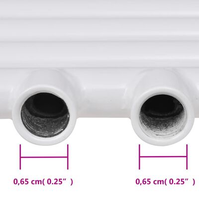 Žebříkový radiátor na ručníky rovný ústřední topení 500 x 764 mm