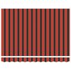 vidaXL Zatahovac&iacute; mark&yacute;za oranžov&aacute; a hněd&aacute; 3 x 2,5 m textil a hlin&iacute;k
