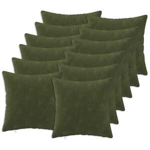 vidaXL Pol&scaron;t&aacute;ř 12 ks HEERLEN Zelen&aacute; 40 x 40 cm Mikrovl&aacute;knov&aacute; fleece
