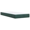 vidaXL Box spring postel s matrac&iacute; tmavě zelen&aacute; 90x200 cm samet