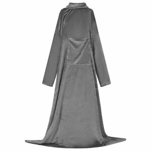 vidaXL Mikina s kapucí Tmavě šedá Flanel