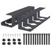 vidaXL Tray na kabely pod stolem 2 ks Antracitov&aacute; 43 x 12 x 10 cm Ocel