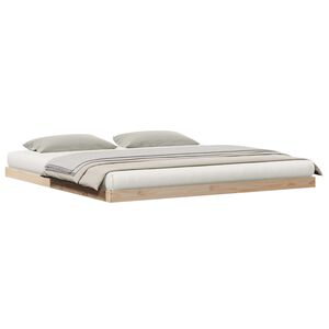 vidaXL Postel na podlaze Př&iacute;rodn&iacute; 213,5 x 184 x 9 cm