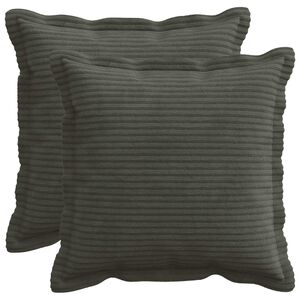 vidaXL Povlak na pol&scaron;t&aacute;ř 2 ks HOUTEN Antracitov&aacute; 30 x 30 cm man&scaron;estr