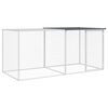 vidaXL Klec pro kuřata se střechou antracitov&aacute; 203 x 98 x 90 cm pozinkovan&aacute; ocel