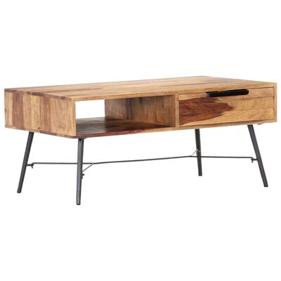 vidaXL Konferenční stolek 88 x 55 x 40 cm masivní sheeshamové dřevo