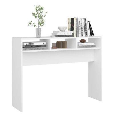 vidaXL Konzolový stolek bílý 105 x 30 x 80 cm dřevotříska