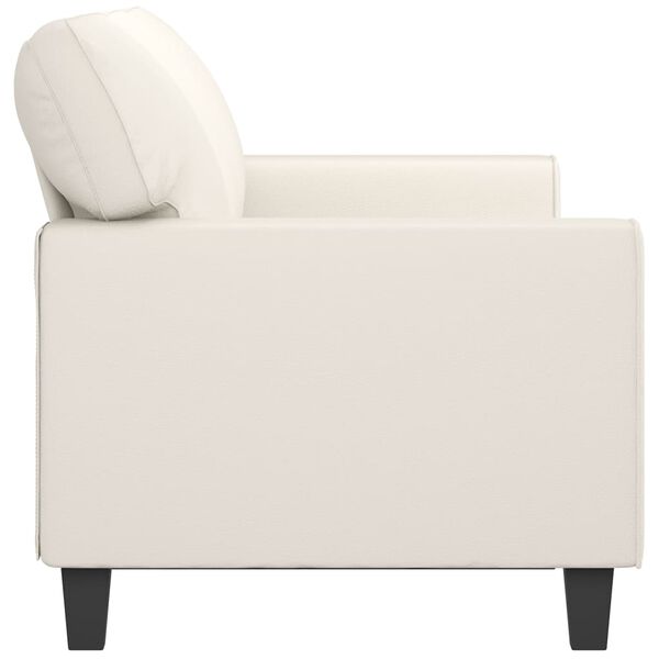 vidaXL 3m&iacute;stn&aacute; pohovka kr&eacute;mov&aacute; 180 cm uměl&aacute; kůže