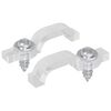 vidaXL LED p&aacute;sek spony 23,8 mm 2 ks Transparentn&iacute; Plast a železo