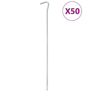 vidaXL Stanov&eacute; kol&iacute;ky 50 ks 30 cm &Oslash; 7 mm pozinkovan&aacute; ocel