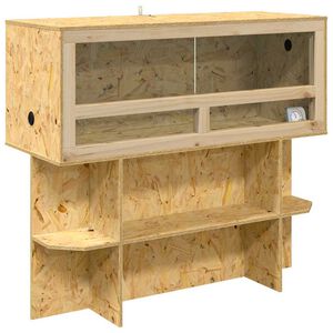 vidaXL Ter&aacute;rium Hněd&aacute; 100 x 40 x 90 cm OSB