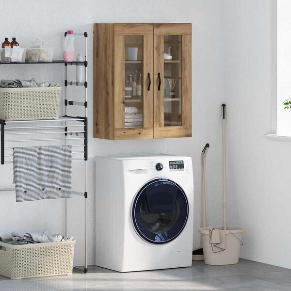 vidaXL N&aacute;stěnn&aacute; skř&iacute;ňka Artisanov&yacute; dub 69,5 x 34 x 90 cm