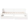 vidaXL Válenda se zásuvkami bílá 90 x 200 cm masivní borovice