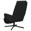 vidaXL Relaxačn&iacute; křeslo s podnožkou čern&aacute; samet