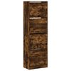 vidaXL Botn&iacute;k se 4 v&yacute;klopn&yacute;mi z&aacute;suvkami kouřov&yacute; dub 60 x 34 x 187,5 cm