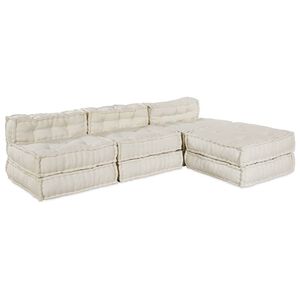 vidaXL Modulov&aacute; pohovka Textil Kr&eacute;mov&aacute; 210 x 140 x 56 cm