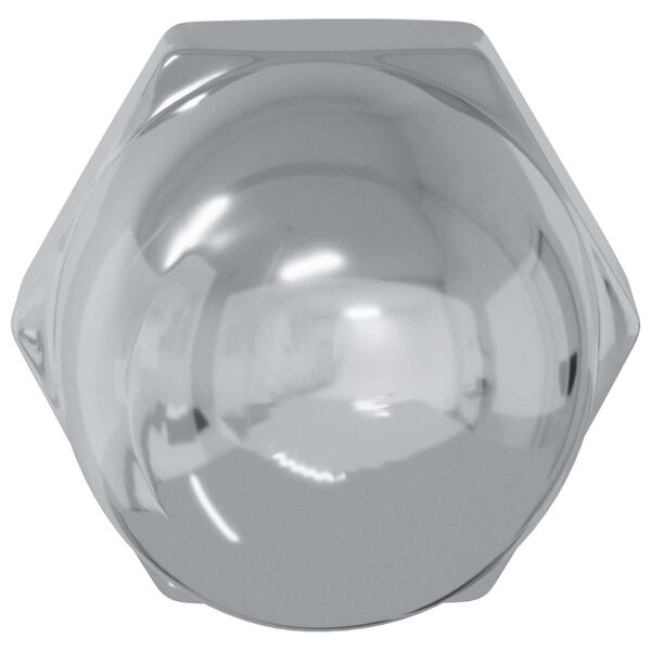 vidaXL Matice 12 pcs Stř&iacute;brn&aacute; M6 x 10 mm Železo