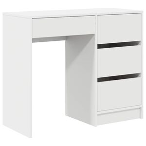 vidaXL Stůl B&iacute;l&aacute; Kompozitn&iacute; dřevo 90 x 37.5 x 75 cm